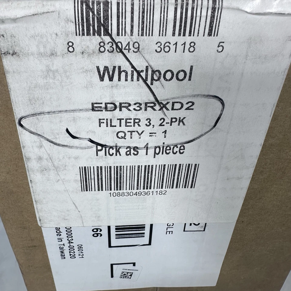 Whirlpool Water Every Drop Ice And Water Flters #3 PUR 2 PK EDR3RXD2 NEW - Image 2 of 4