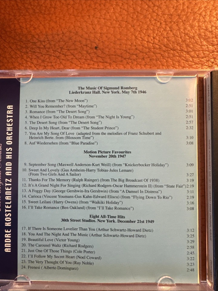 Andre Kostelanetz THREE ORIGINAL ALBUMS (CD) Incl. The Music Of Sigmund Romberg Foto 4 de 4