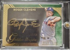 2017 Topps Five Star - Golden Graphs Roger Clemens #GG-RG Green /15 (AU)