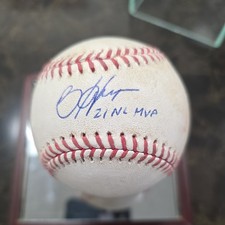 Bryce Harper Signed Game Used Baseball w/21 NL MVP Inscription Fanatics MLB