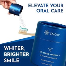 Snow Magic Teeth Whitening Powder with Hydroxyapatite Tooth Polisher for Sensi