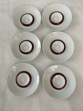 Set Of 6 Block  Bidasoa Spain Flamenco Saucer...