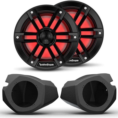 Rockford Fosgate M1-65B 6.5” Color Optix Marine 2-Way System with RZR14-FSE 6...