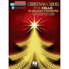 Hal Leonard Christmas Carols - Cello - Easy Instrumental Play-Along Audio Online