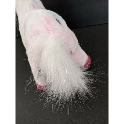 7" Ganz Webkinz Pink glitter Pony horse HM117 Plush Stuffed Animal No Code - Picture 4 of 7