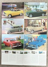 1960 Studebaker Lark Auto Brochure Fold Out Poster Sedan Wagon Convertible