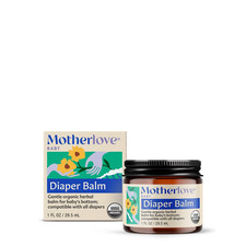Diaper Balm 1 Oz Organic Herbal Diaper Rash Cream  Cloth Safe, Zinc Oxide- Petr