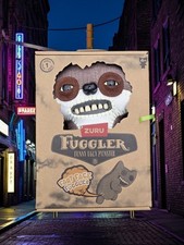RARE Fuggler Fart Face Suspicious Fox Brown Fur Funny Ugly Monsters 9" Zuru NEW