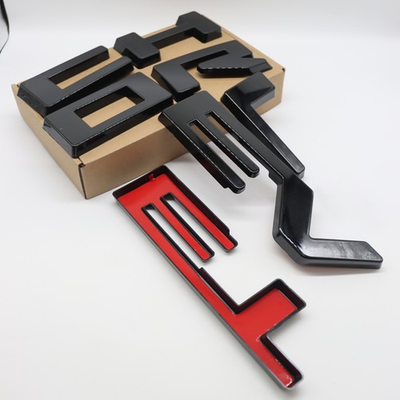 #ad Front Grille Overlay Letters Emblem FIT FOR Silverado Custom 2022 2023 Black $32.00