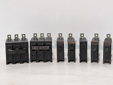 Lot of 7: Assorted Cutler-Hammer, Westinghouse Circuit Breakers 1-Pole, 3-Pole