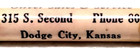 "OLIVER *Bowles Implement Co*Phone 80*Dodge City, Kansas" Unused Bullet Pencil — photo 3