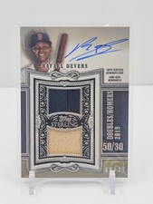 RAFAEL DEVERS 2020 TOPPS STERLING DUAL GAME USED RELIC AUTOGRAPH! #08/25! SSP!
