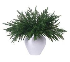 18 Inch Real Touch Artificial Norfolk Pine Branchespcs Faux Cedar Pine Stems 16