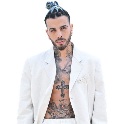 Raul Alejandro Ocasio Ruiz (White Outfit) Half Body Buddy Cutout