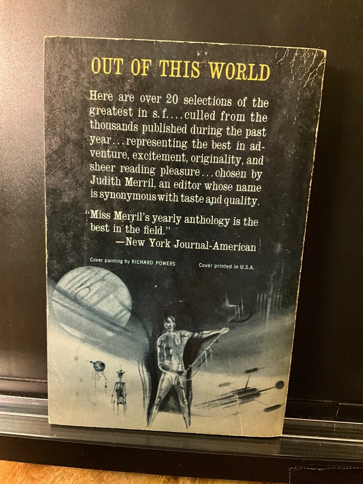 The Year’s Best S-F 5th Annual Judith Merril ed. Dell 1961 1st pnt Powers cvr - Image 2 of 3