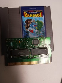 Rampage (Nintendo NES, 1988) Cartridge Only Tested and Works Oval NES Seal