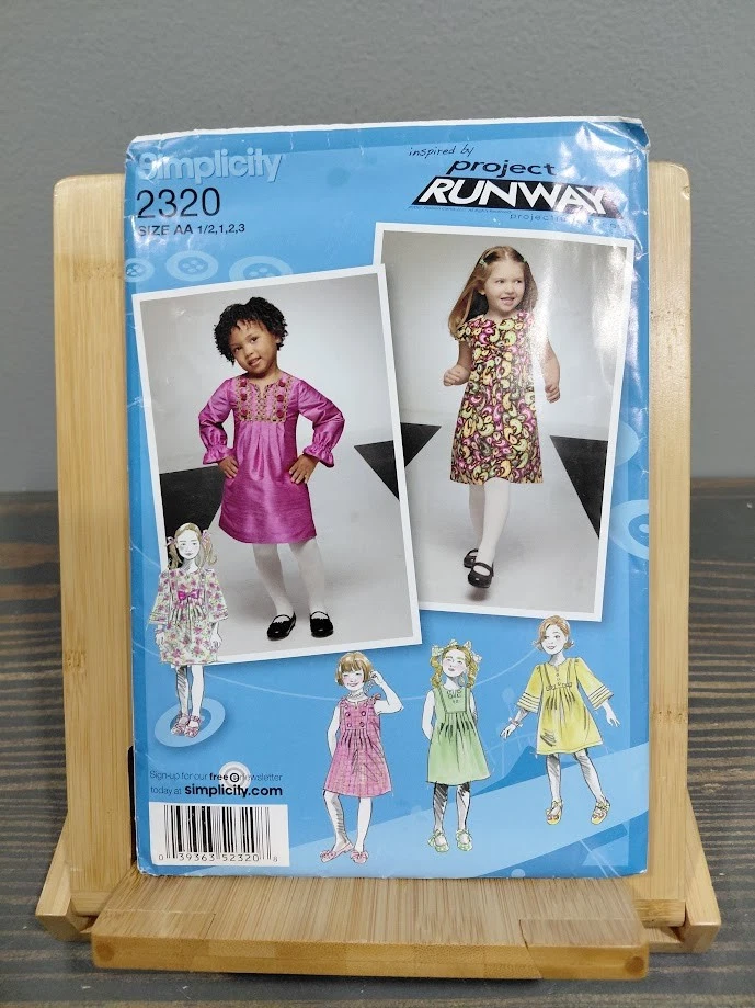 Simplicity 2320 Toddler Dress Sewing Pattern Size 1/2-3 - Image 3 of 4
