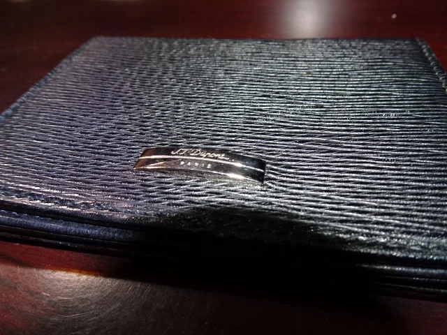 S.T. Dupont Paris Black Leather Bifold Wallet Card Holder - image 3 of 4