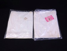 2 Pcs Vintage 1960s SEARS White Anti-Static Nylon Tricot Full Slip NOS Sz 38