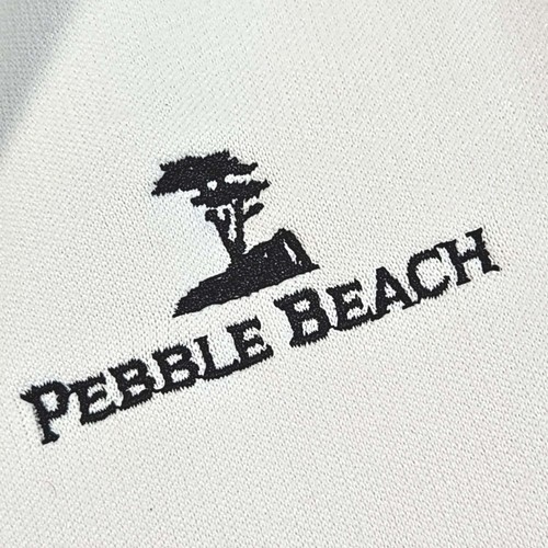 Pebble Beach Golfshirt Herren M weiß 1/4 Zip Pullover Langarm Performance - Bild 7 von 10