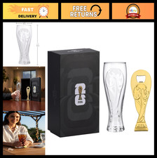 FIFA World Cup 2026 Gift Set - 17oz Pilsner Glass & 6-Inch Trophy Opener - Party