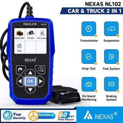 NEXAS Heavy Duty Truck Scanner NL102 All System Diesel Car Diagnostic Scan Tool