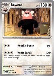 Bewear 112/132 Mega Evolution