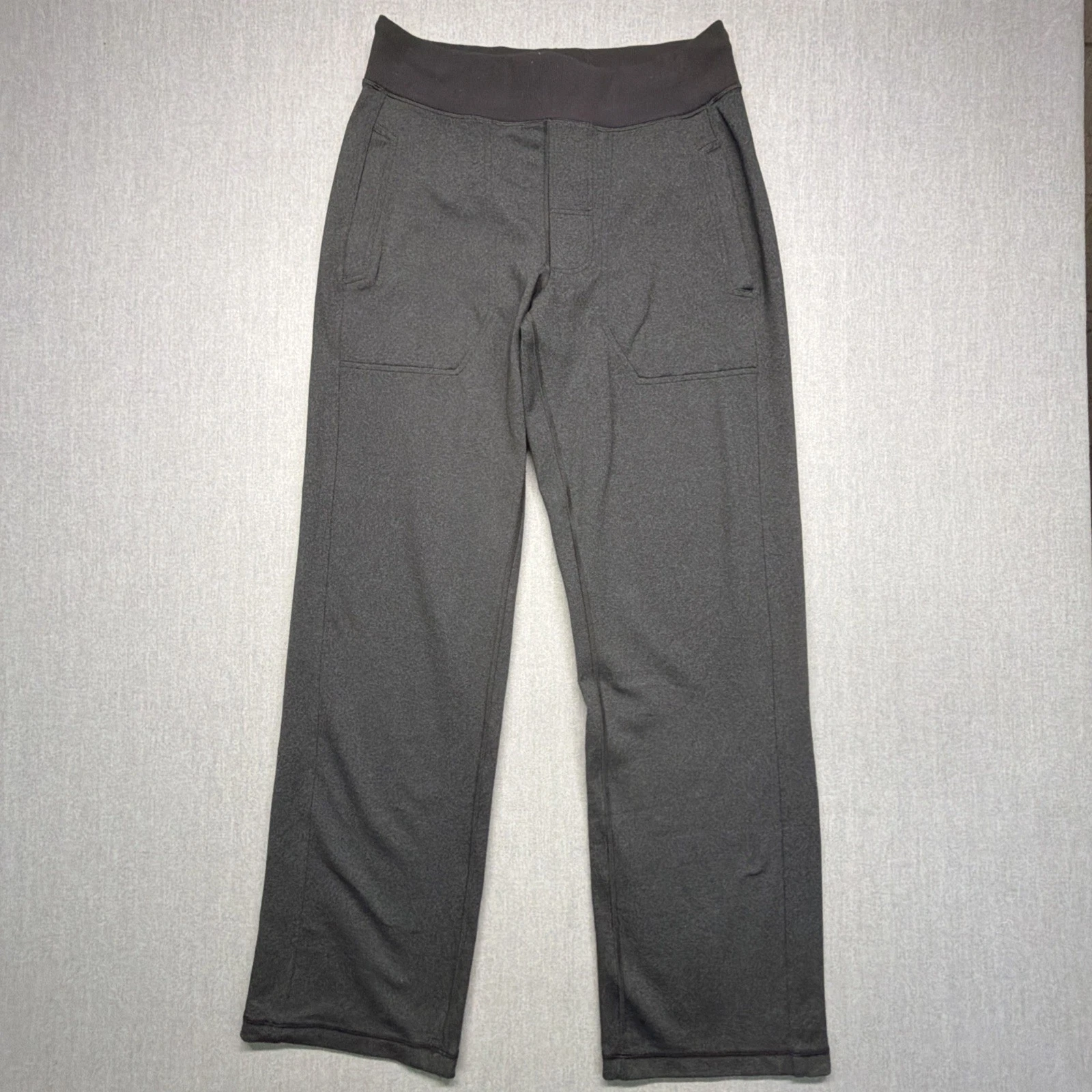 LULULEMON Jogger Men M Gray Relaxed Fit Straight Leg Drawstring Trouser Pants