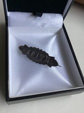 ANTIQUE STERLING SILVER EDITH NAME BROOCH World War One silver sweetheart brooch