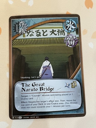 Naruto CCG, The Great Naruto Bridge, 713, 1st Edition, LP, Foil