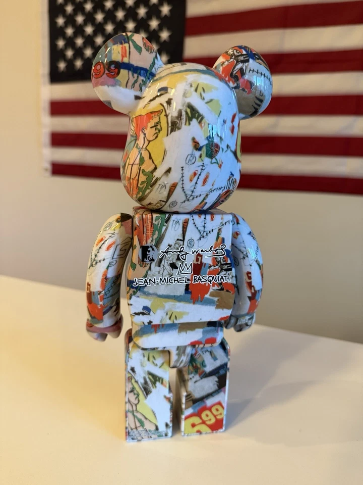 Bearbrick Andy WarholX Jean Michael Basquiat 400% 无盒 — 第 2/3 张图片