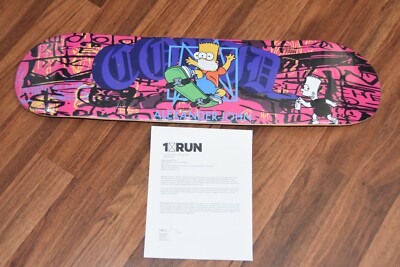 Bart s Failed Experiment Alexander John Skateboard Deck Signed Simpsons 1xRun