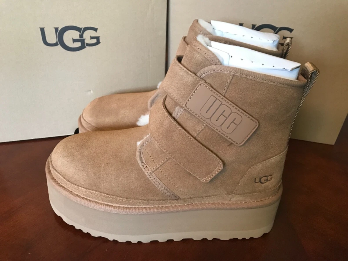 UGG LV LEATHER BACK DUPE BOOTIES