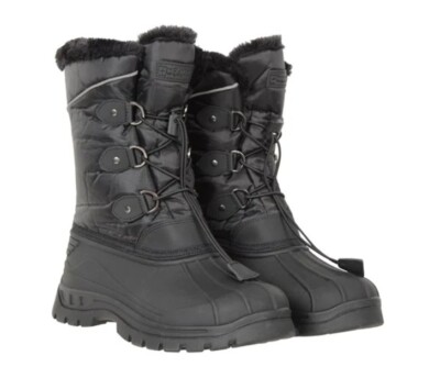 NEU Mountain Warehouse Kids Kinder Schneestiefel Whistler schwarz UK 12 Winter