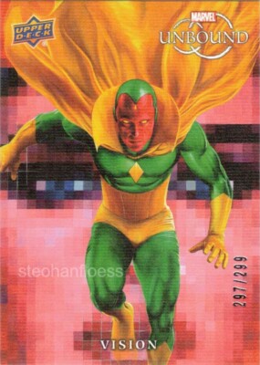 2022 Upper Deck Marvel Unbound #86 Vision Canvas /299 Fred Ian