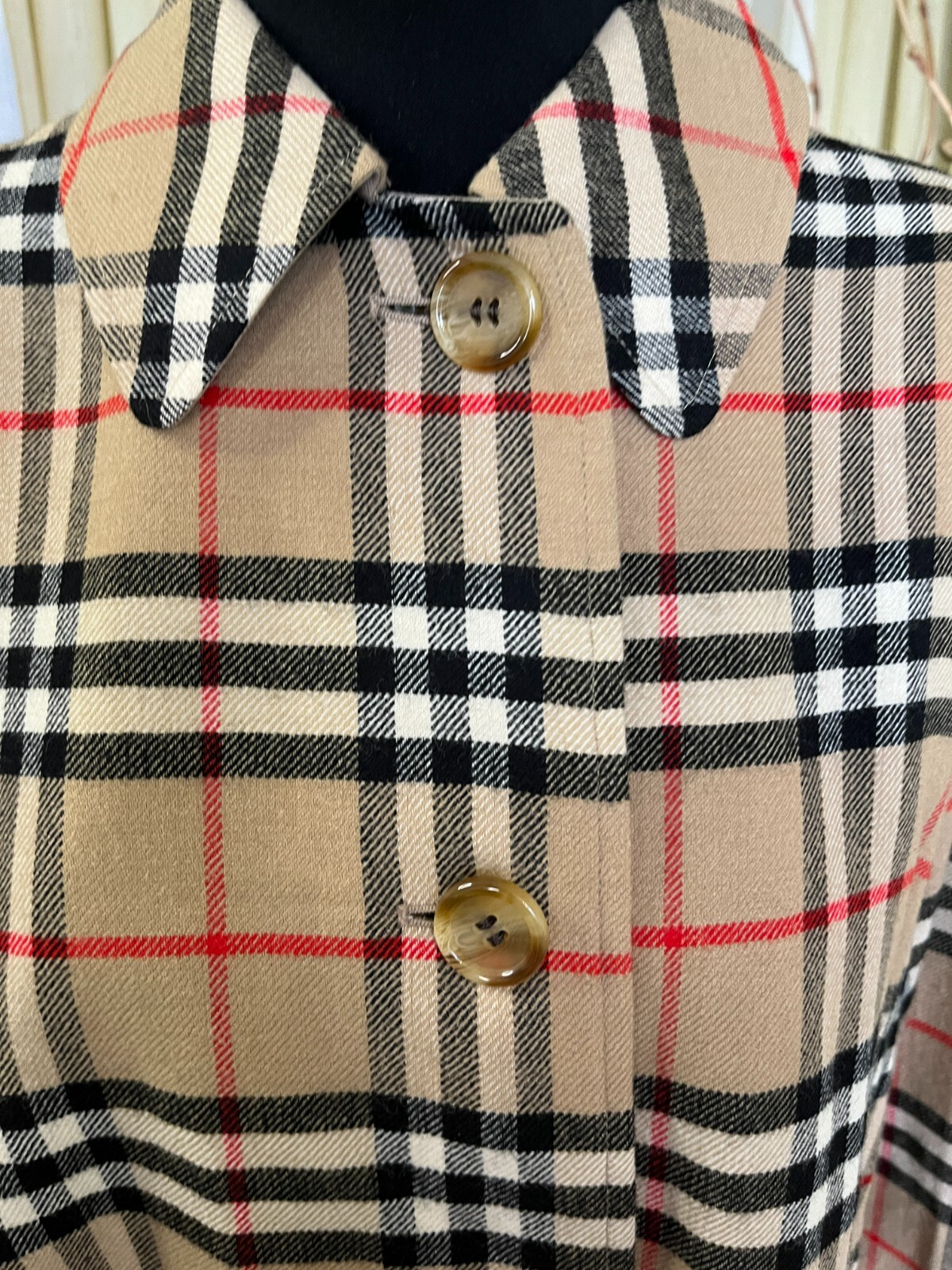 Vintage Burberry's Nova Check Reversible Cape Size S / M - 12 REG image 6