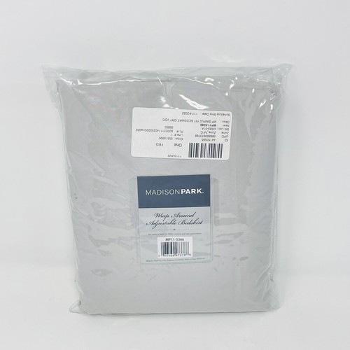 Madison Park Polyester Microfiber Wrap Around Adjustable Bedskirt MP11