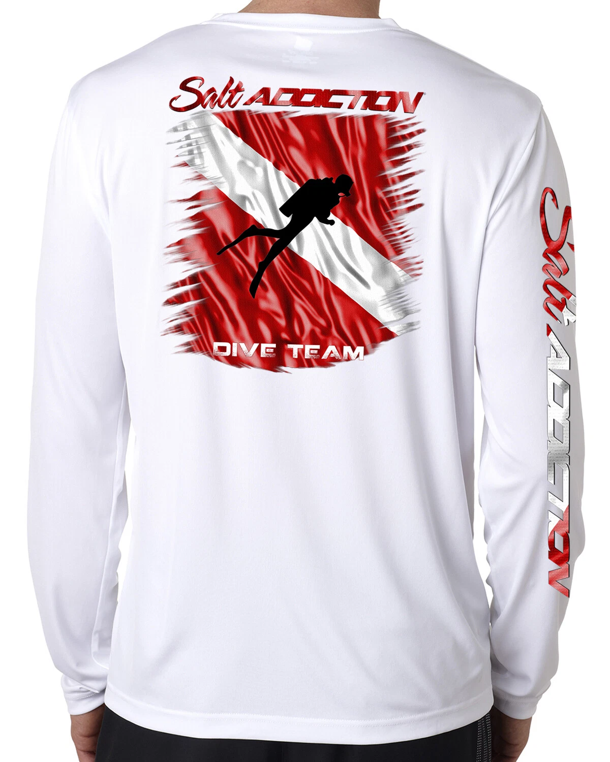 Salt Addiction t shirt long sleeve microfiber dive flag scuba uv upf 50+ diving
Opens in a new windo