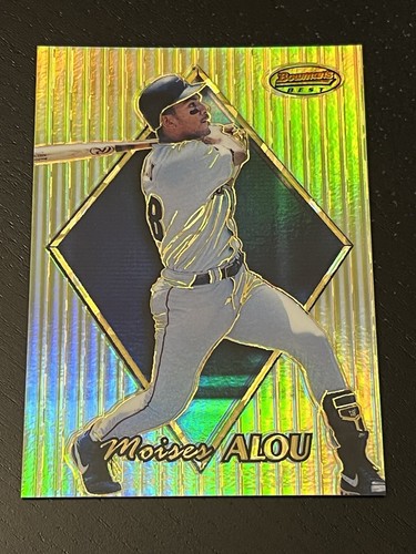 1999 99 BOWMAN’S BEST ATOMIC REFRACTOR REF MOISES ALOU #77 SERIAL #’d 093/100