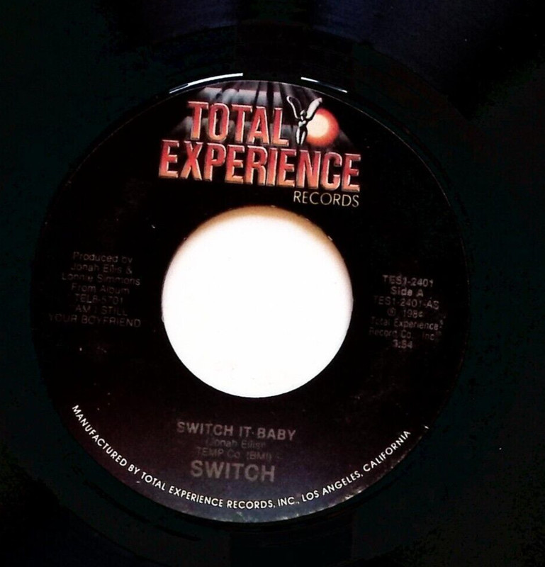 SWITCH – SWITCH IT BABY TOTAL EXPERIENCE RECORDS  VINYL 45 76-143