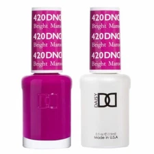 DND Daisy Soak Off Gel Polish and Nail Lacquer - 420 - Bright Maroon