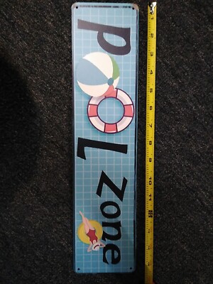 POOL ZINE「SIGH」 Pool Zone Metal Street Sign 16