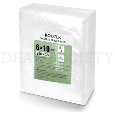 Commercial Grade Vacuum Freezer Food Sealer Bags Pint Size