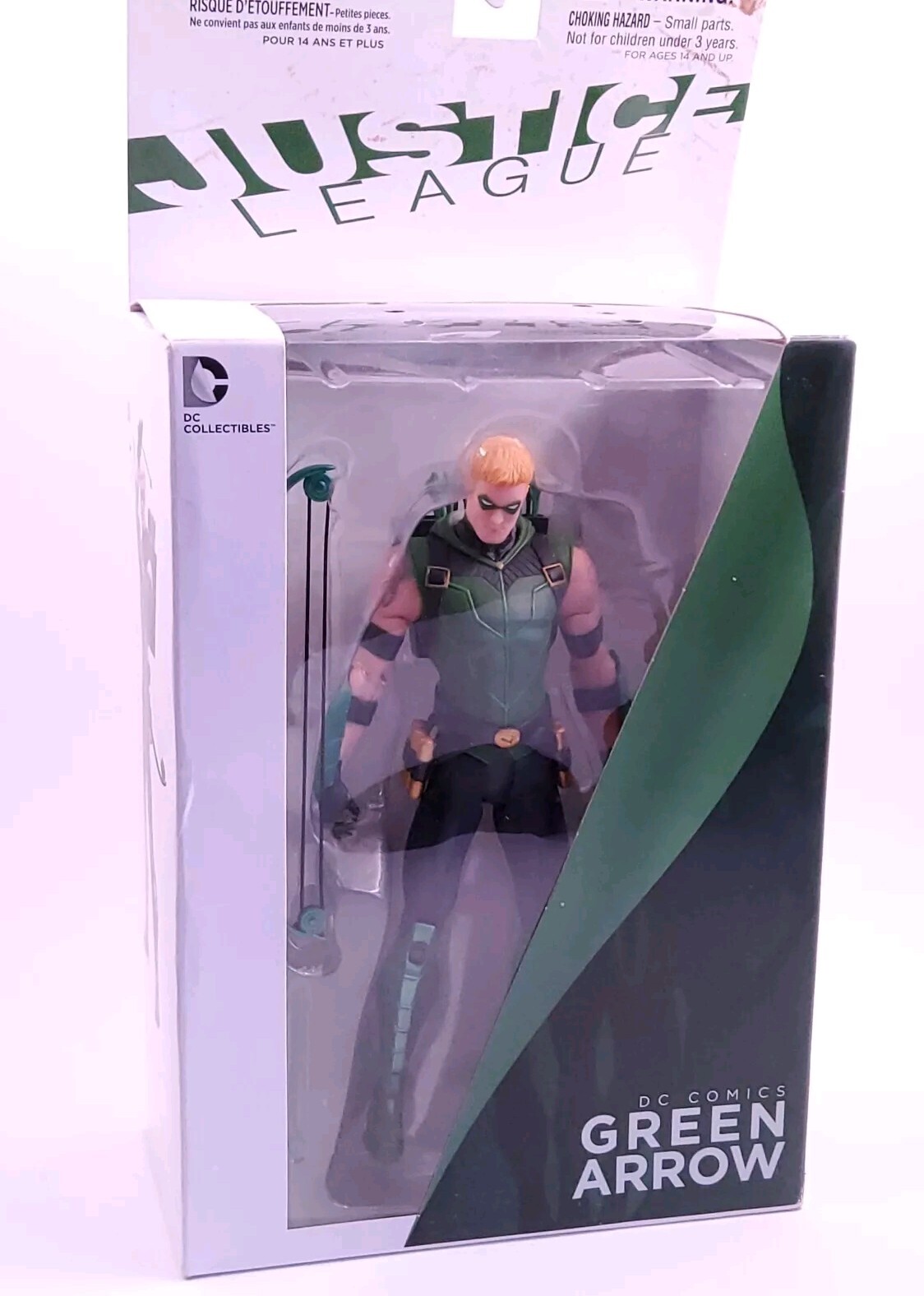 2014 DC Direct ЛИГА СПРАВЕДЛИВОСТИ ЗЕЛЕНАЯ СТРЕЛА поврежденная коробка