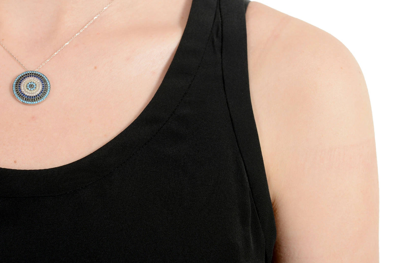 Mini abito senza maniche Versace donna seta nera US S IT 40