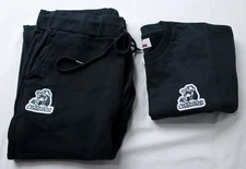 Centimeter Unisex Adults Ruler Pack Set-Up Tee/Sweatpant Set NC3 Black Large NWT