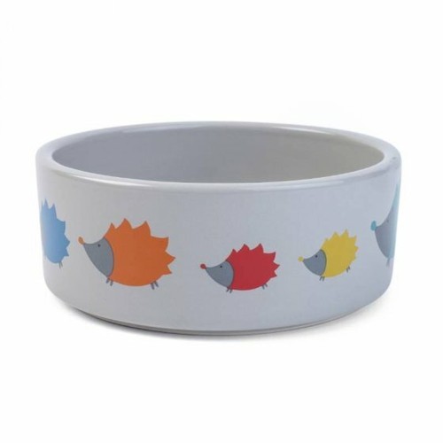 Greedy Little Hoglets Ceramic Dishwasher Safe Quality Dog Bowl 12cm