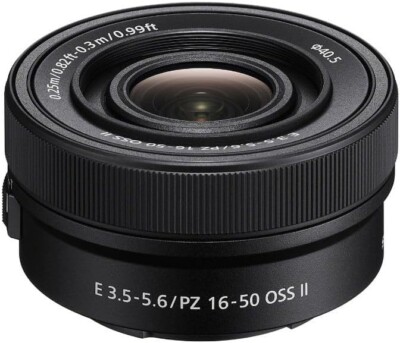 Sony E 16-50mm f/3.5-5.6 OSS II PZ Zoom Kit Objektiv - Schwarz - Neu! Ohne Verpackung