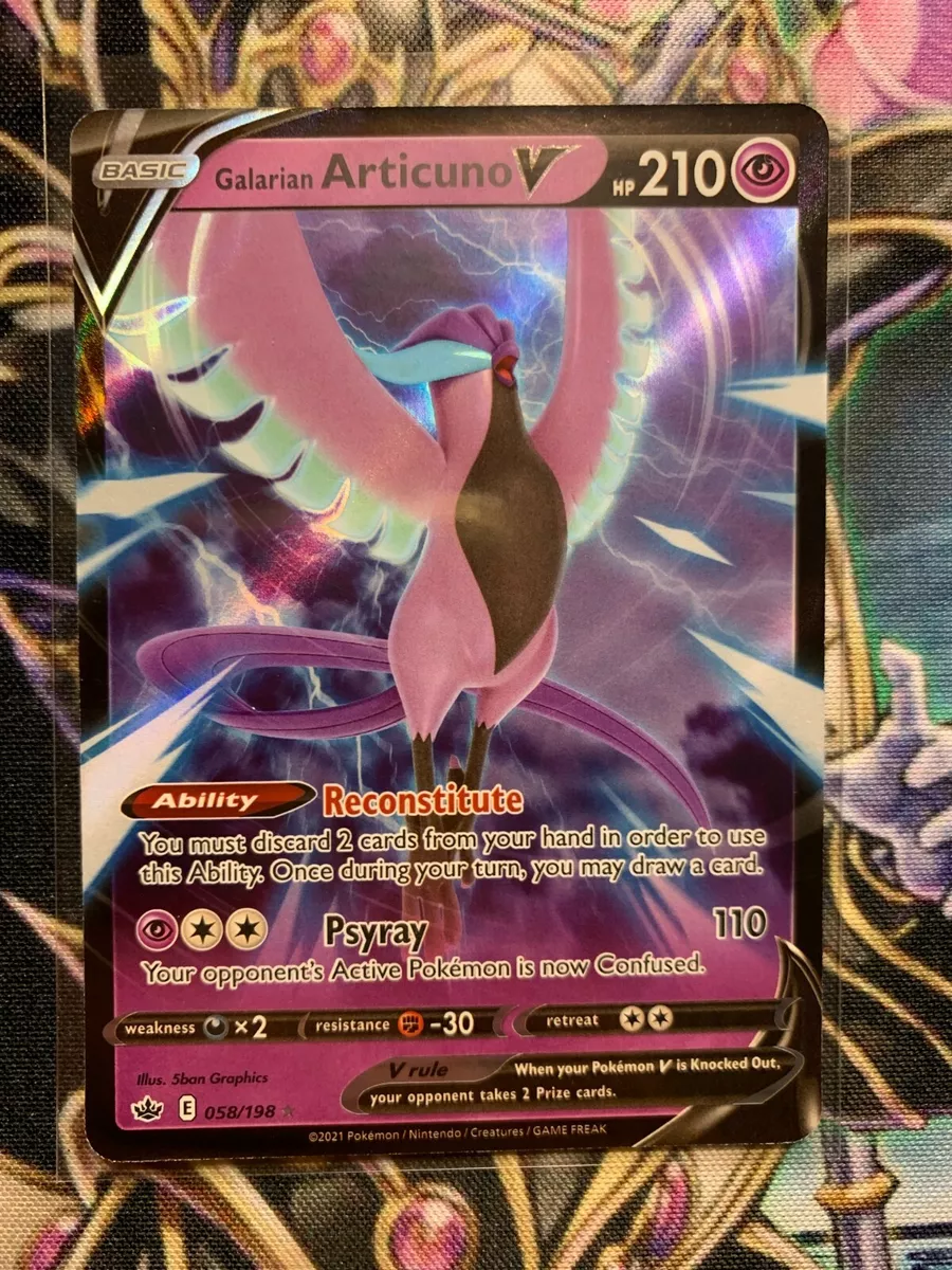 Galarian Articuno V 058/198 NM/M - Pokémon TCG: Chilling Reign - *Brand  New*