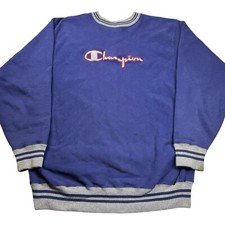 Vintage 90s Champion Reverse Weave Spellout Script Sweatshirt Sz XXL Made In USA